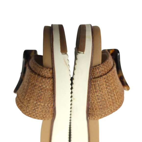 Sam Edelman Ariane Platform Sandals Womens Size 5.5 Tortoise Shell Buckle Slide - Picture 13 of 16